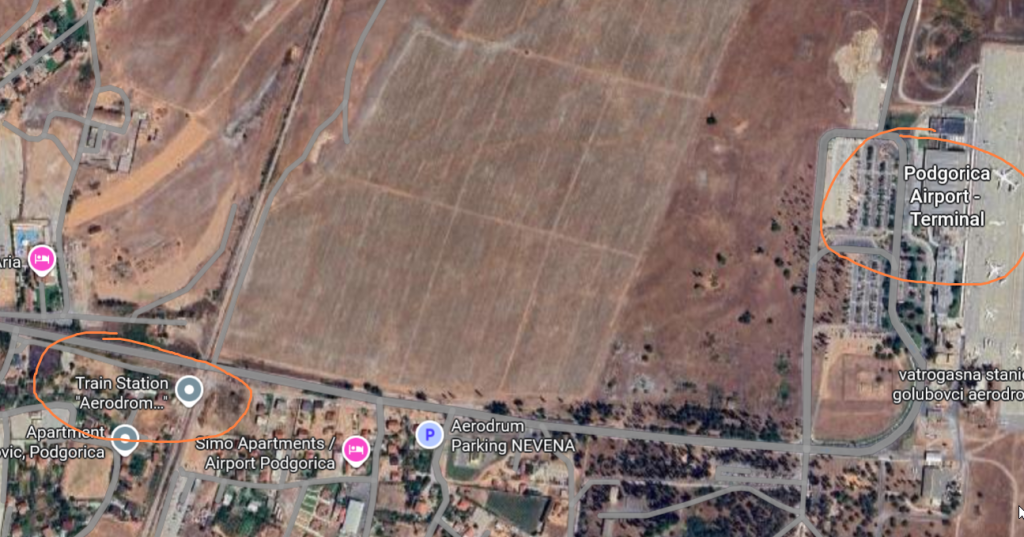 Airport - train walk